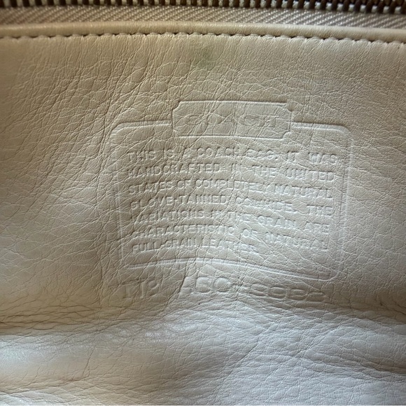 COACH Vintage Regina Top Handle Satchel Turnlock Crossbody Bag 9983 Bone Leather - Picture 9 of 16